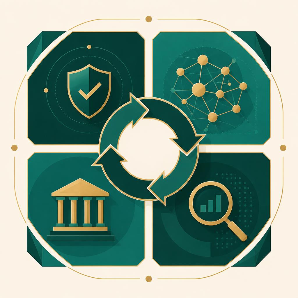 Illustration of the four NIST AI Risk Management Framework functions in a loop