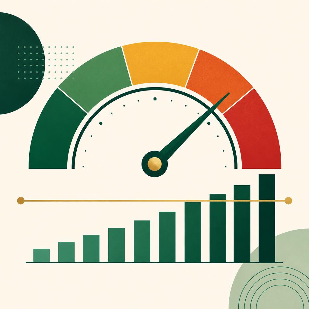 Illustration of a risk appetite gauge with a tolerance threshold crossed by rising exposure